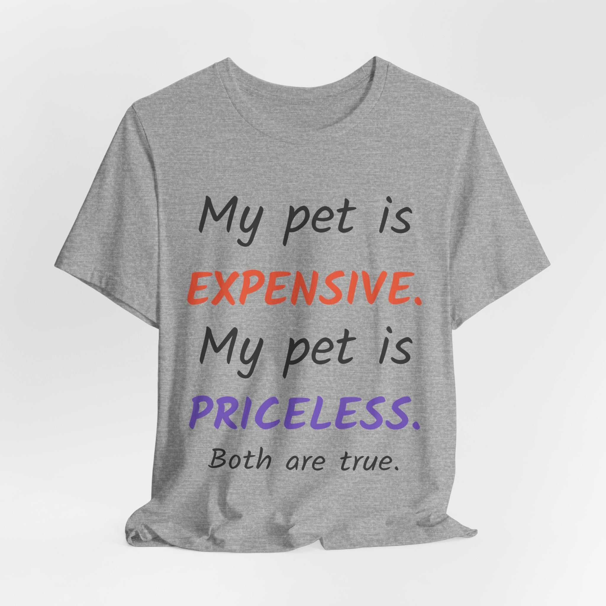 My Pet Is Expensive. My Pet Is Priceless. Both Are True. — Pet Parent T-Shirt